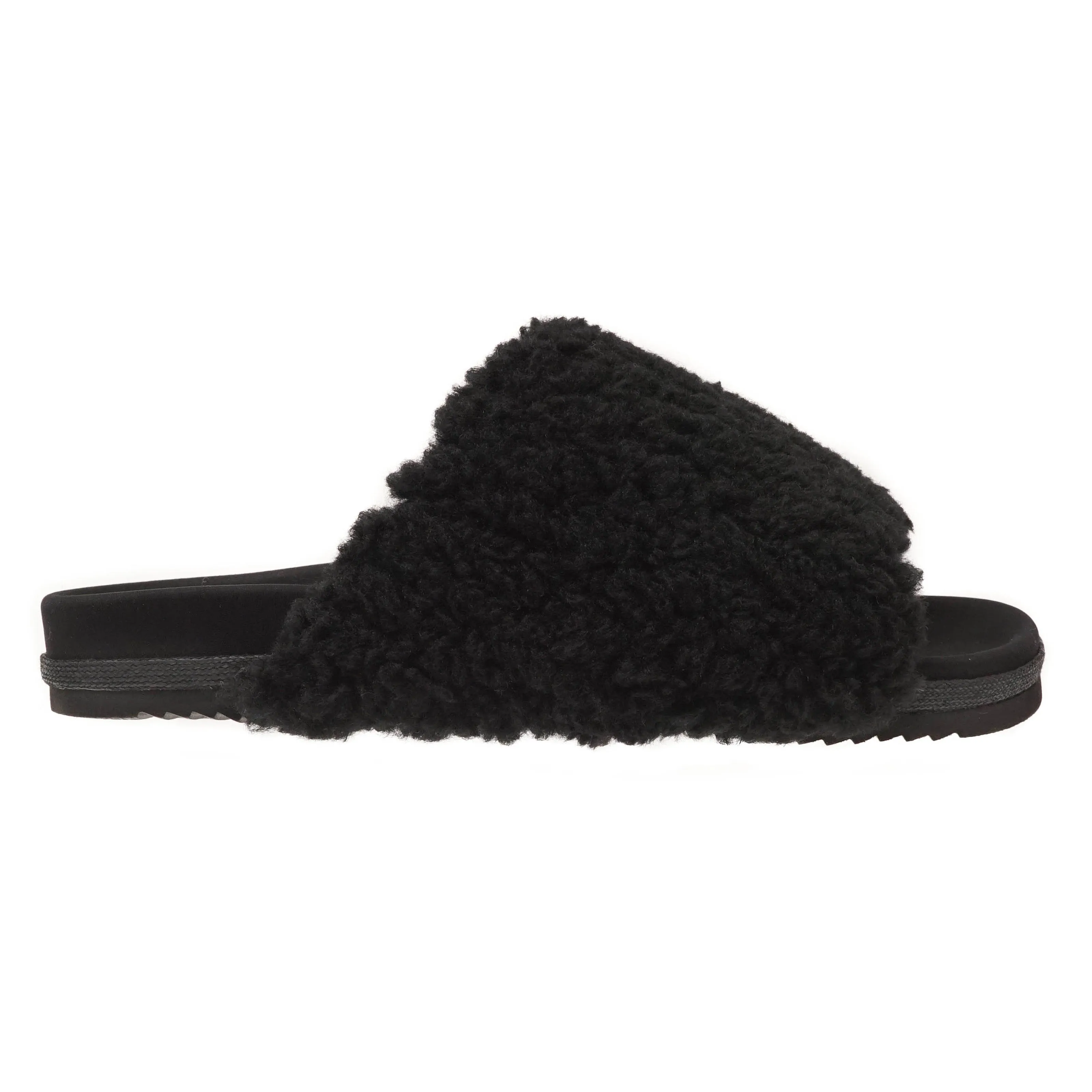 ROAM Fuzzy Slippers Black Faux Shearling sold by ROAM product image thumbnail 2