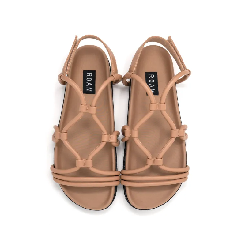 ROAM LINKY SANDALS NUDE VEGAN LEATHER sold by ROAM
