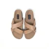 ROAM SIDE SLIP SANDAL NUDE VEGAN LEATHER sold by ROAM