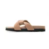 ROAM SIDE SLIP SANDAL NUDE VEGAN LEATHER sold by ROAM
