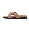 ROAM SIDE SLIP SANDAL NUDE VEGAN LEATHER sold by ROAM