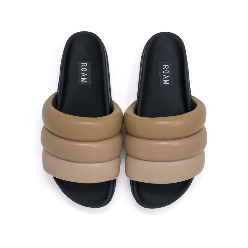ROAM Puffy Sandals Earth Vegan Leather sold by ROAM