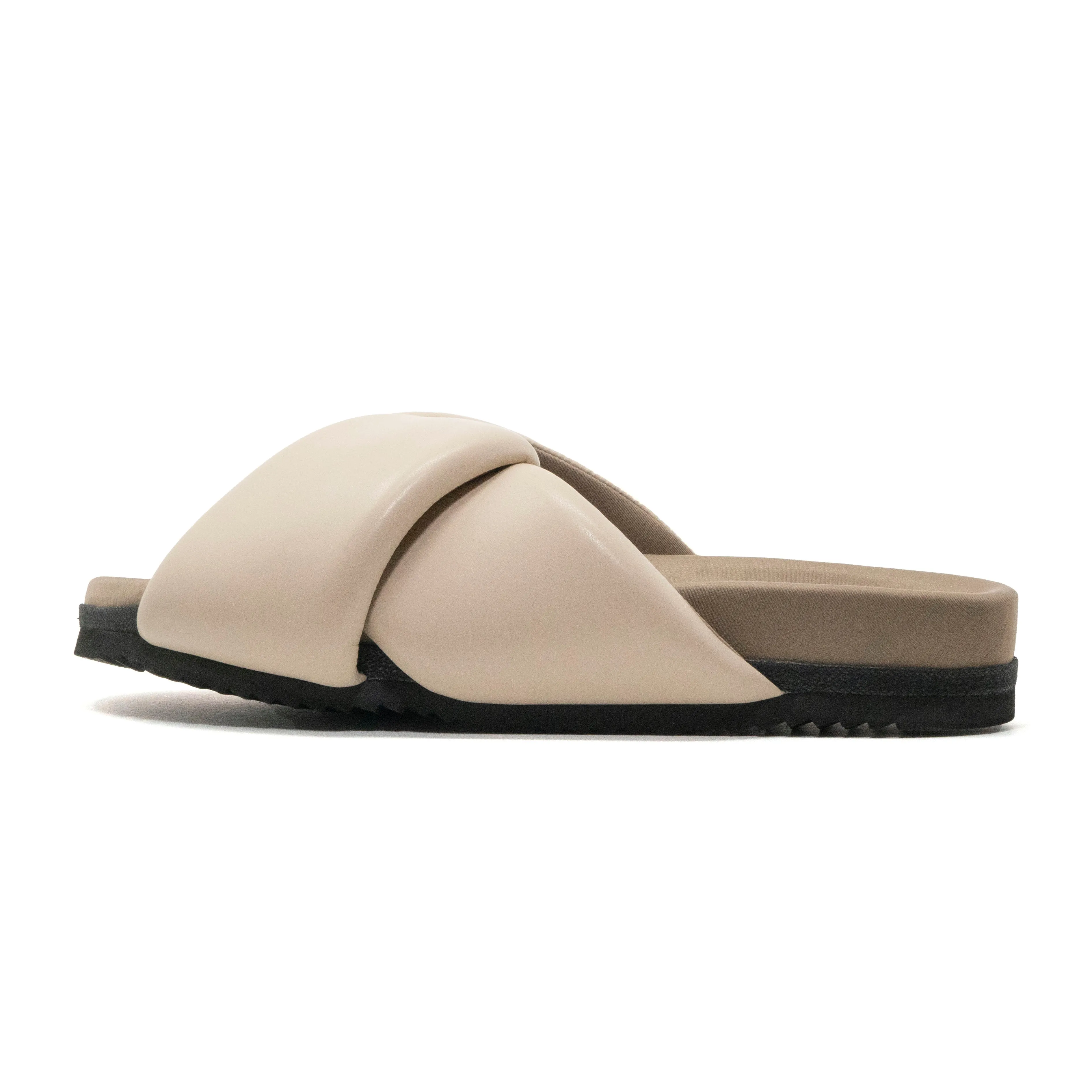 ROAM FOLDY PUFFY SANDALS CREAM VEGAN LEATHER sold by ROAM product image thumbnail 3