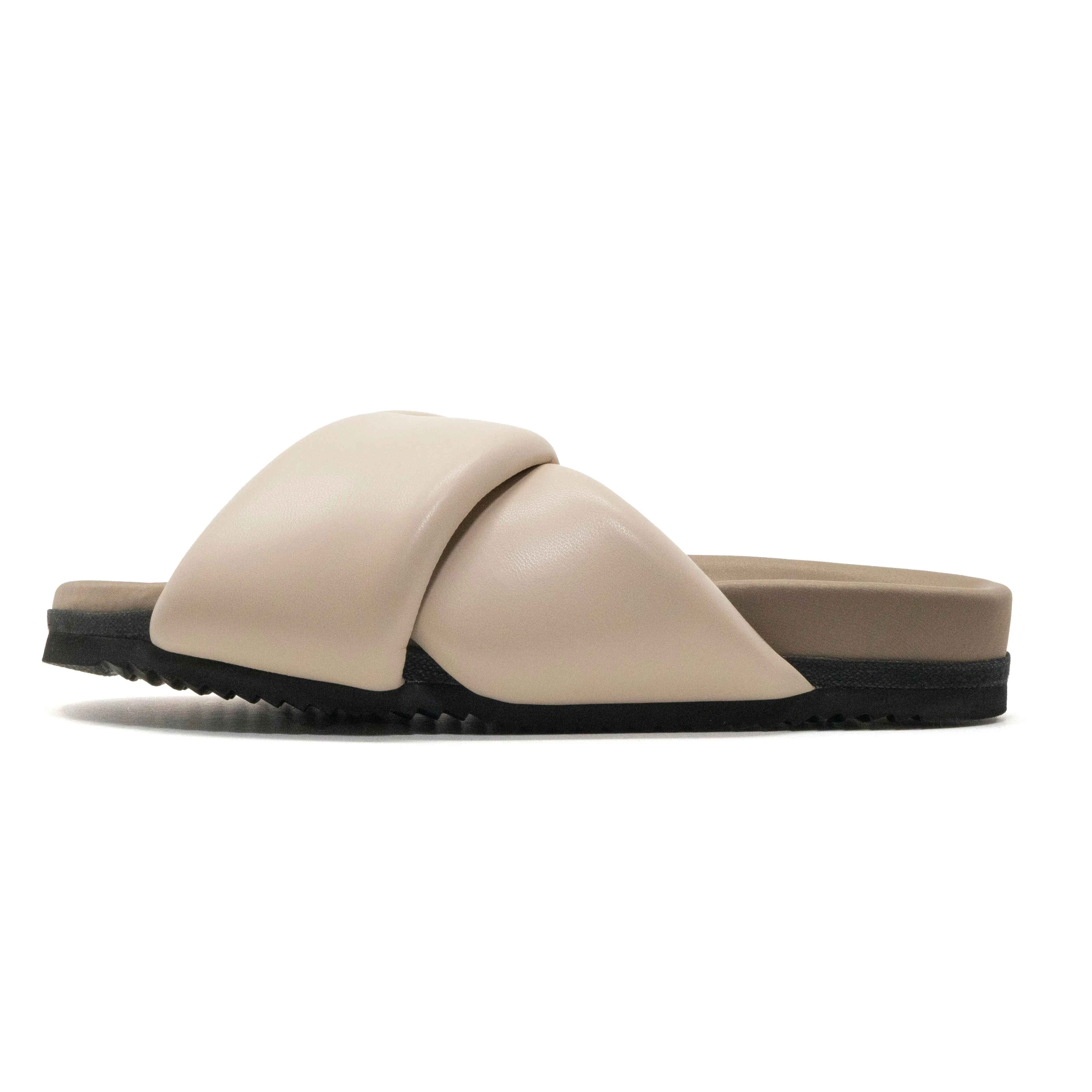 ROAM FOLDY PUFFY SANDALS CREAM VEGAN LEATHER sold by ROAM product image thumbnail 2