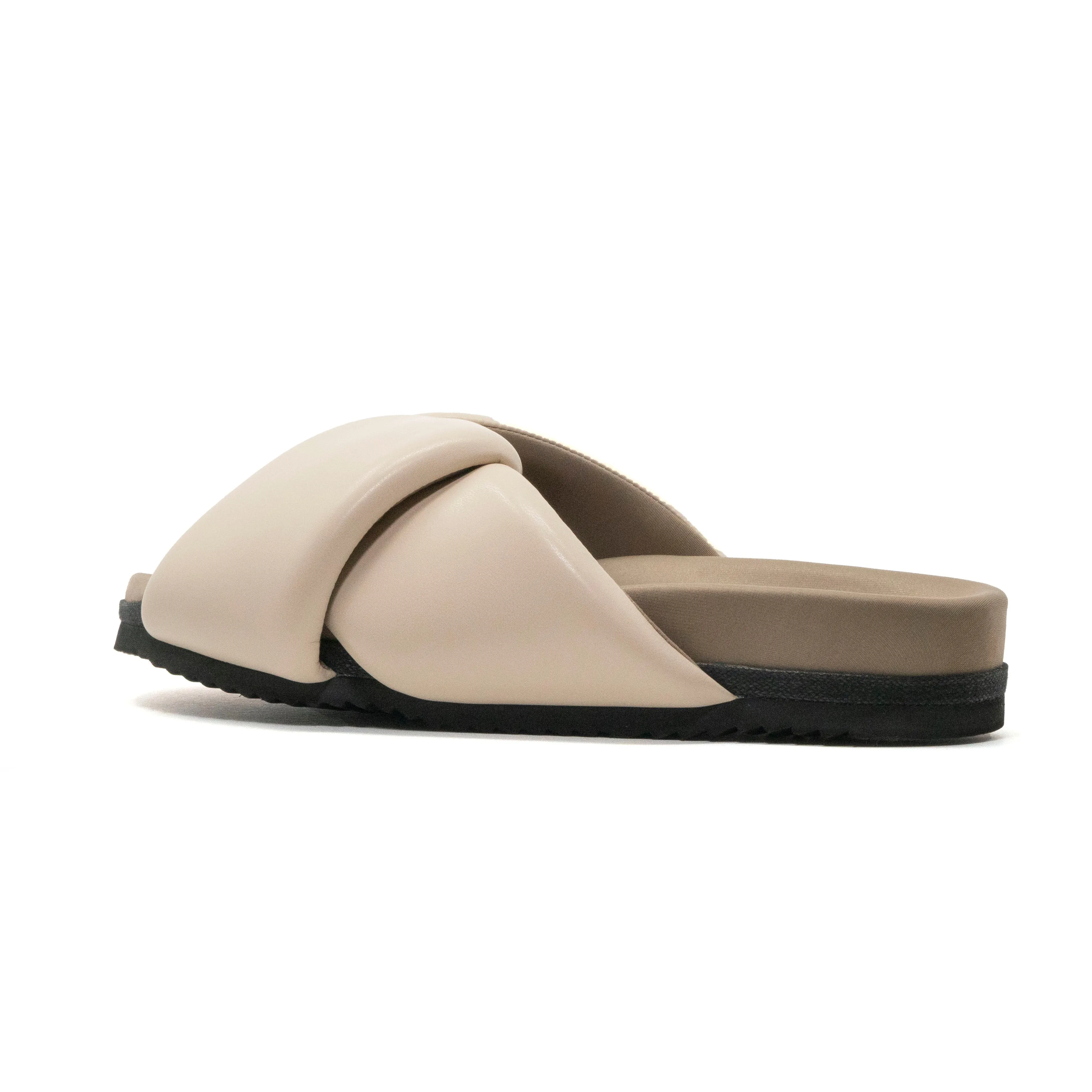 ROAM FOLDY PUFFY SANDALS CREAM VEGAN LEATHER sold by ROAM product image thumbnail 4