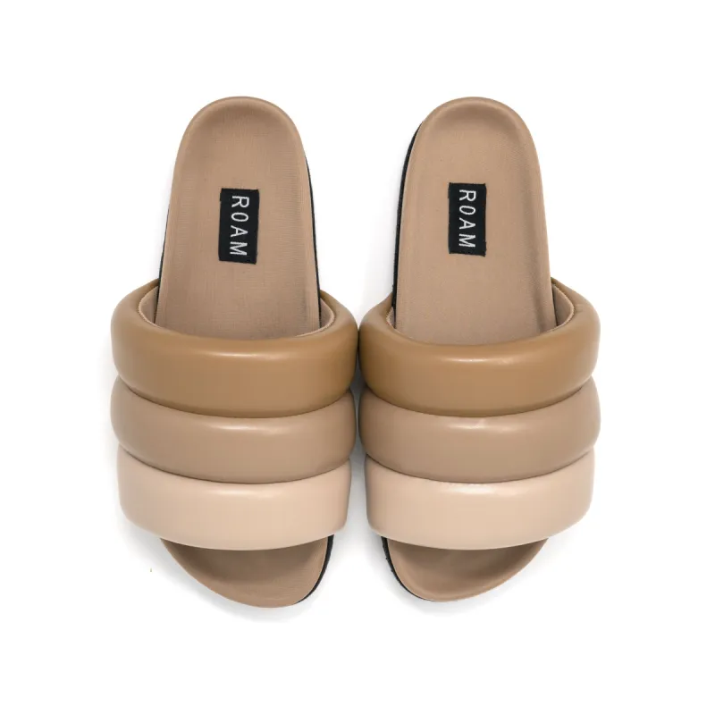 ROAM PUFFY SANDALS DUNE VEGAN LEATHER sold by ROAM