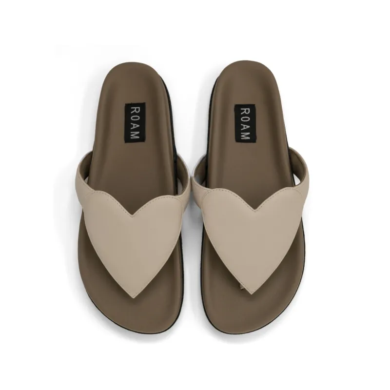 ROAM LOVE SANDAL CEMENT VEGAN LEATHER sold by ROAM