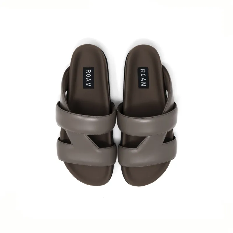 ROAM 7 SANDALS TAUPE VEGAN LEATHER sold by ROAM
