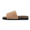 ROAM FUZZY PAILLETTE SLIDER BEIGE FAUX SHEARLING sold by ROAM