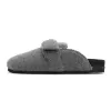 ROAM CASH LOAFER MULE CHARCOAL RECYCLED CASHMERE sold by ROAM