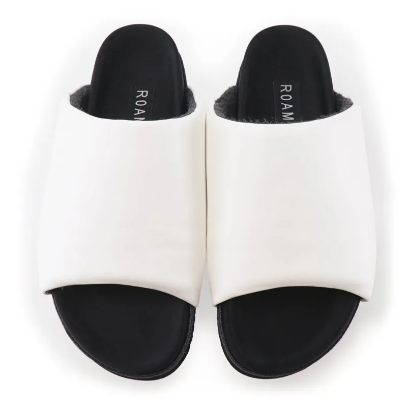 ROAM Slippers White Vegan Leather sold by ROAM