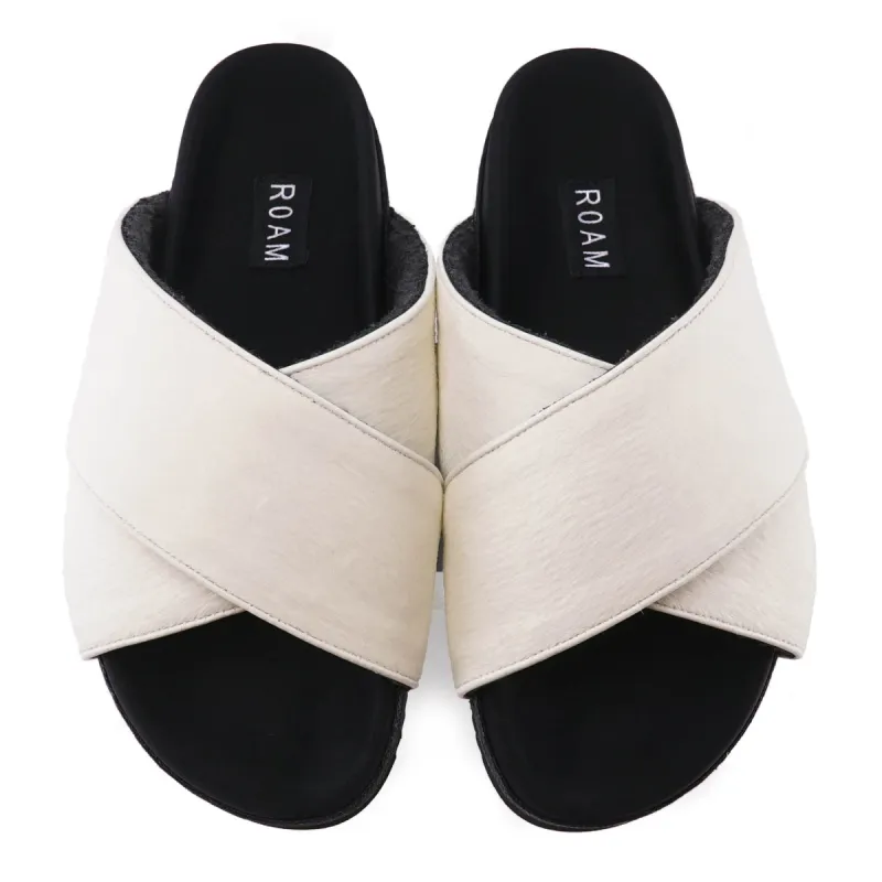 ROAM Cross Sandals White sold by ROAM