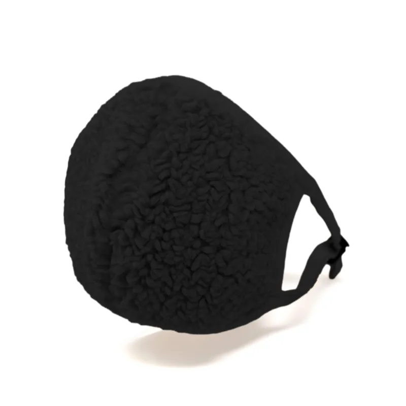 ROAM Fuzzy Mask Black Faux Shearling sold by ROAM