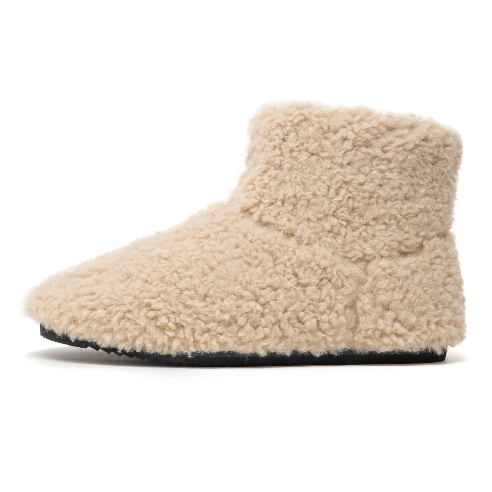 ROAM Mini Boosh Boots Nude Faux Shearling sold by ROAM