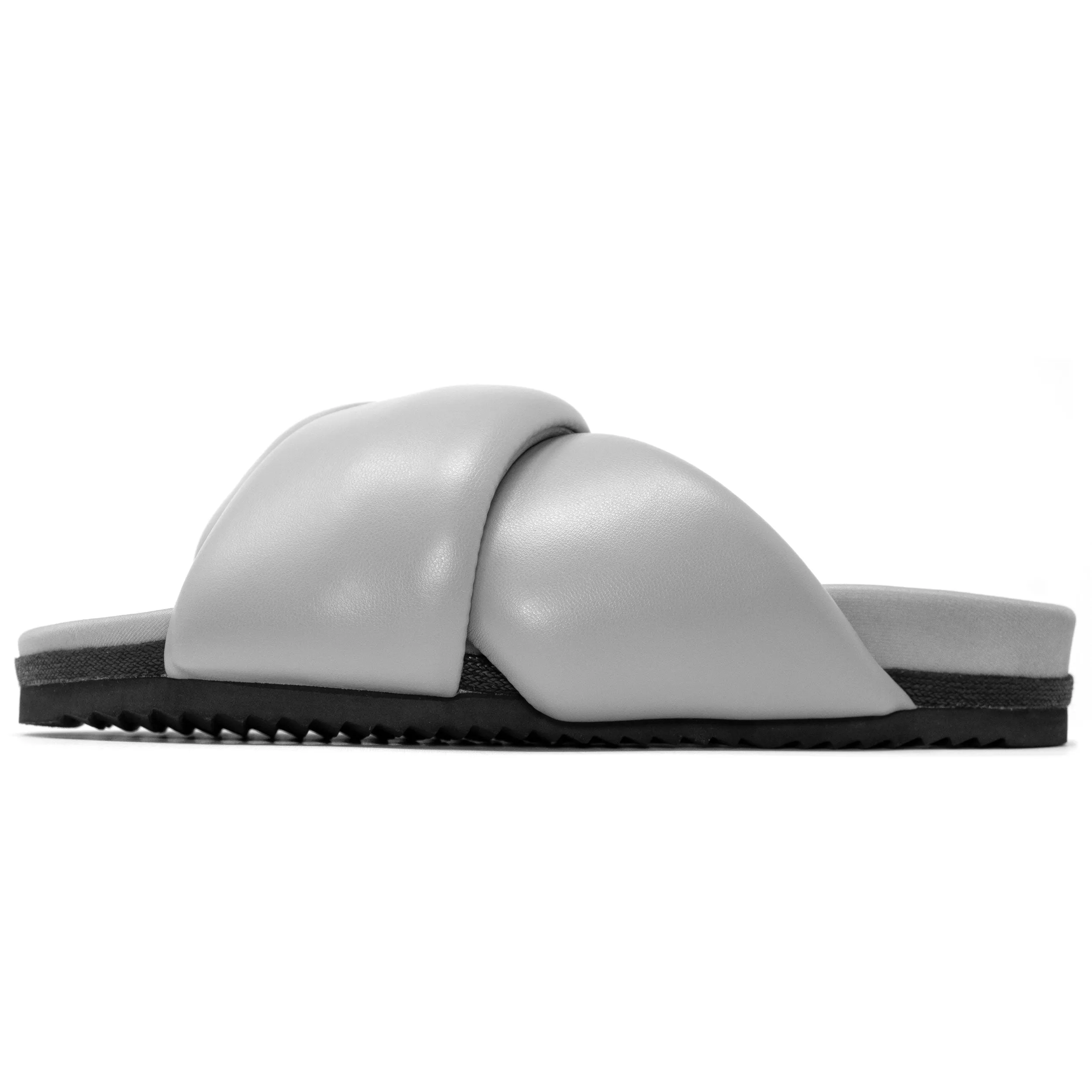 ROAM X THE GRATEFUL GARDENIA FOLDY PUFFY SANDALS GREY VEGAN LEATHER sold by ROAM product image thumbnail 2