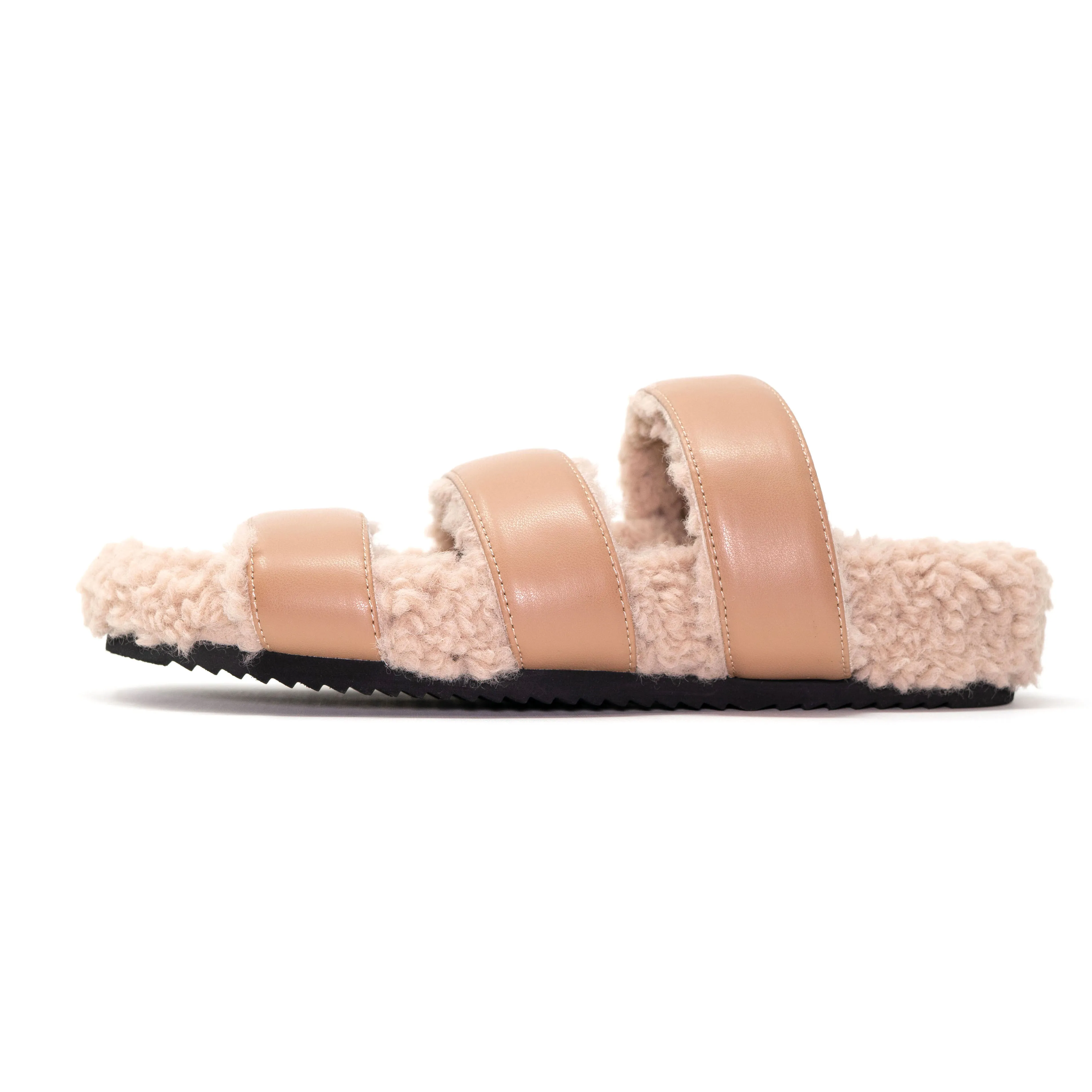 ROAM FUZZY 3 SANDAL NUDE FAUX SHEARLING sold by ROAM product image thumbnail 2