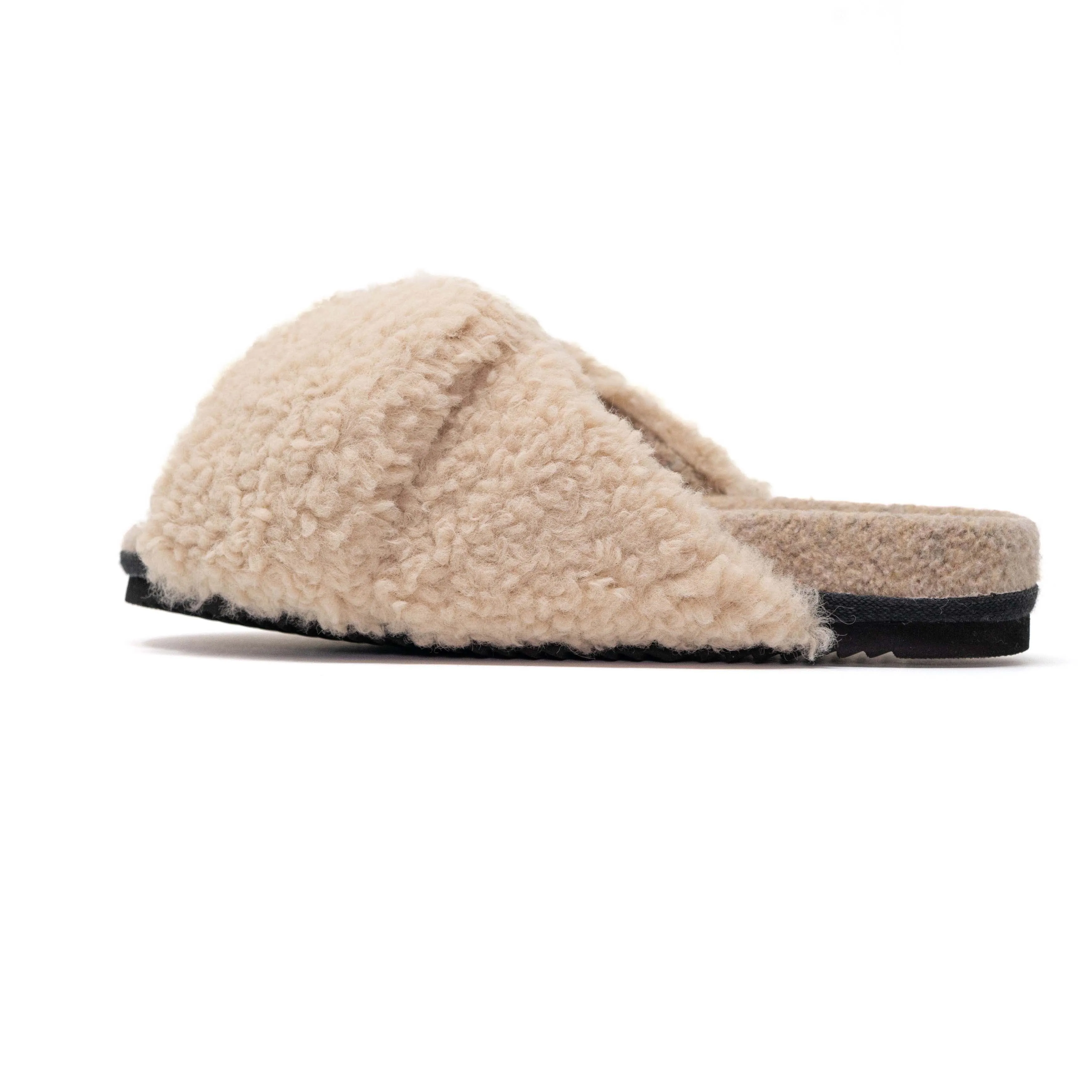 ROAM FOLDY CUSH NUDE FAUX SHEARLING SLIPPERS sold by ROAM product image thumbnail 5