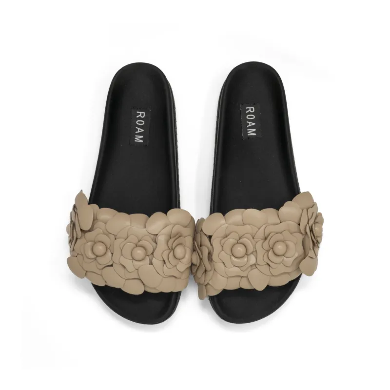ROAM FLEUR SLIDE NUDE VEGAN LEATHER sold by ROAM