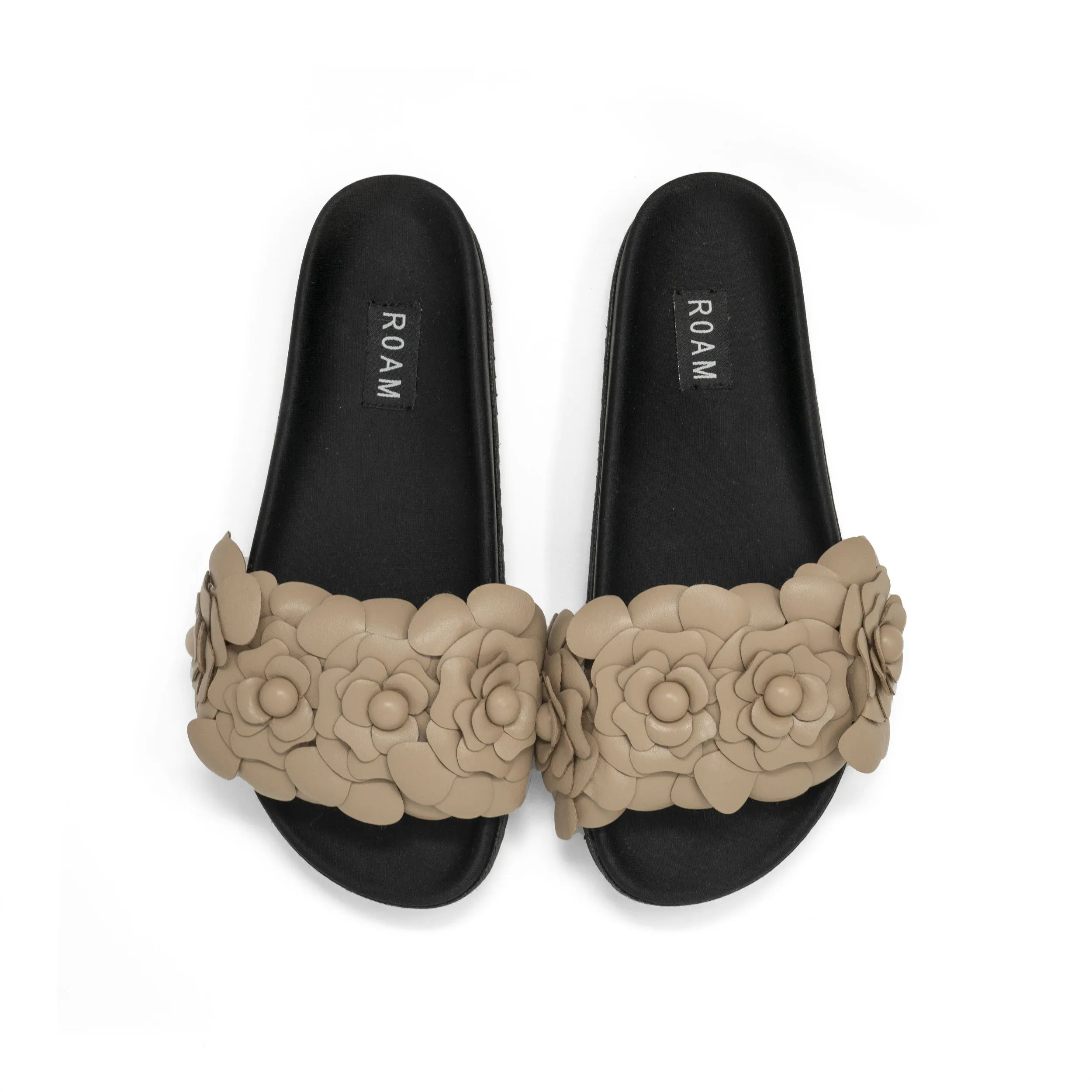 ROAM FLEUR SLIDE NUDE VEGAN LEATHER sold by ROAM