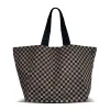 ROAM CHECKERED FOLDY MINI TOTE TAUPE & BLACK sold by ROAM