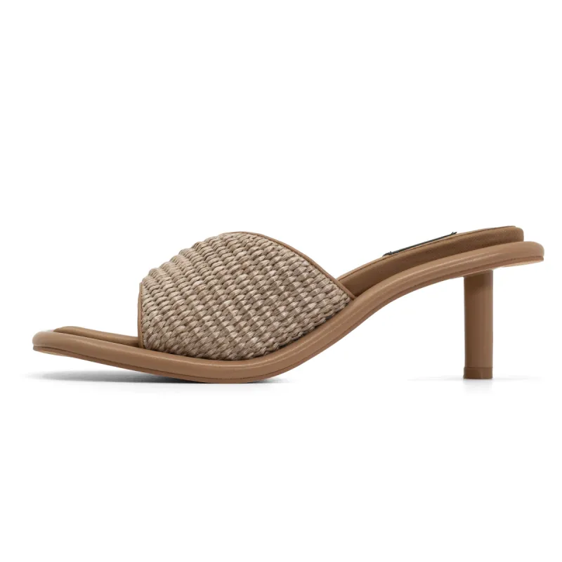 ROAM CHEVY HEEL NATURAL RAFFIA sold by ROAM