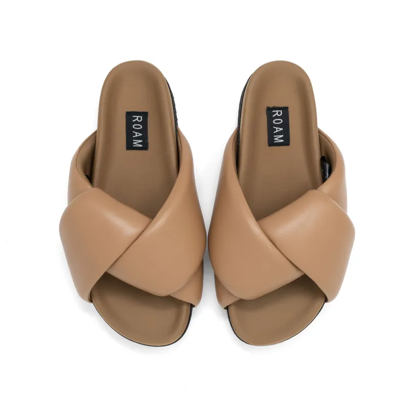 ROAM FOLDY PUFFY SANDALS DUNE VEGAN LEATHER: PRESALE SHIPPING IN SEPTEMBER sold by ROAM