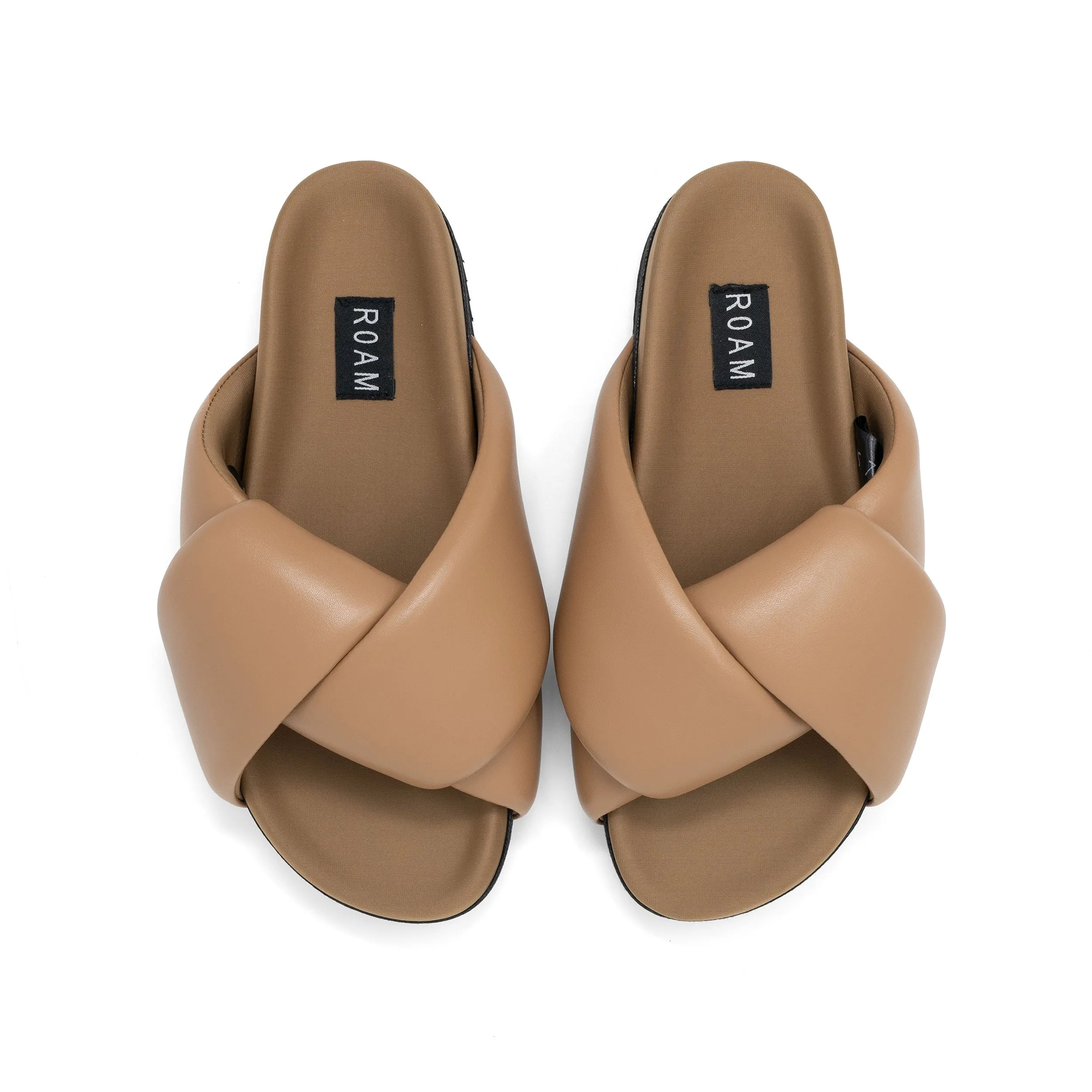 ROAM FOLDY PUFFY SANDALS DUNE VEGAN LEATHER sold by ROAM