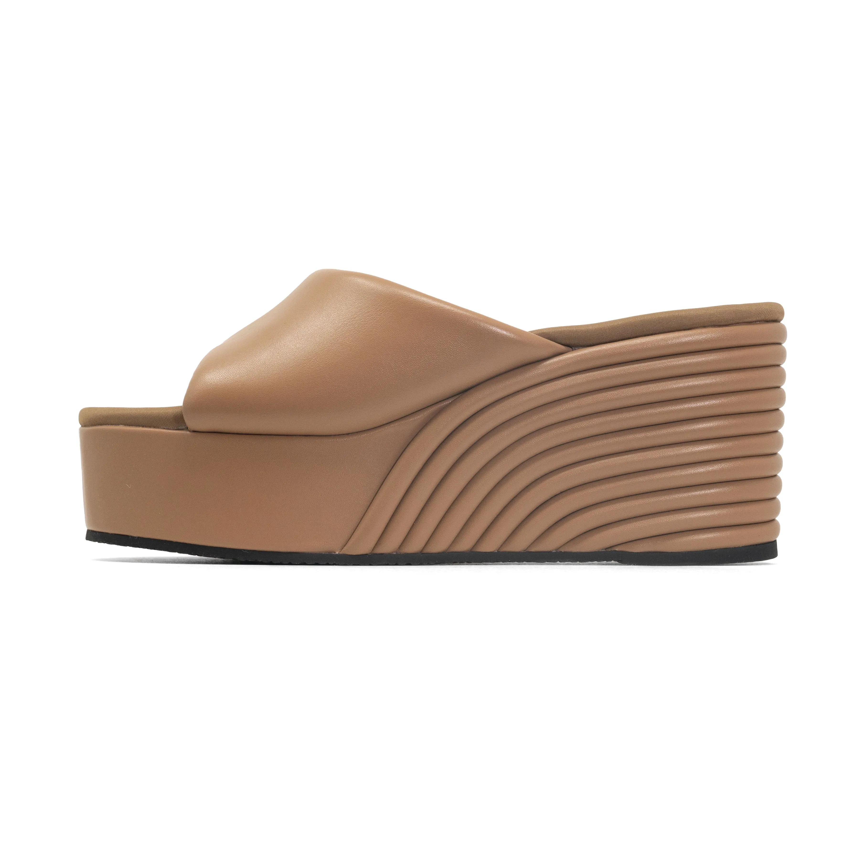 ROAM SCOOP MID STRATA WEDGE DUNE VEGAN LEATHER sold by ROAM