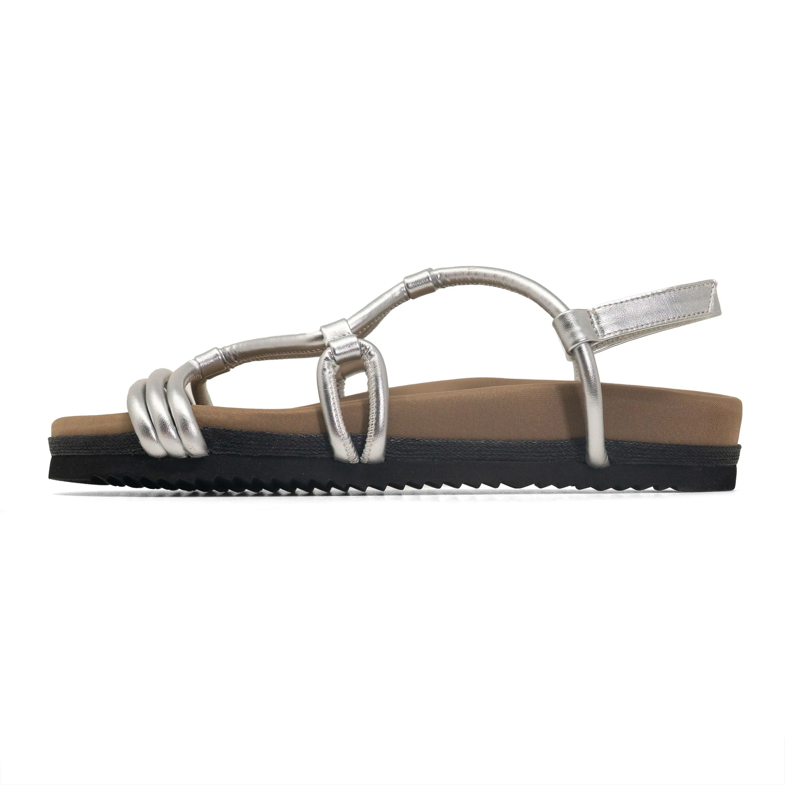 ROAM LINKY SANDALS SILVER VEGAN LEATHER sold by ROAM product image thumbnail 3