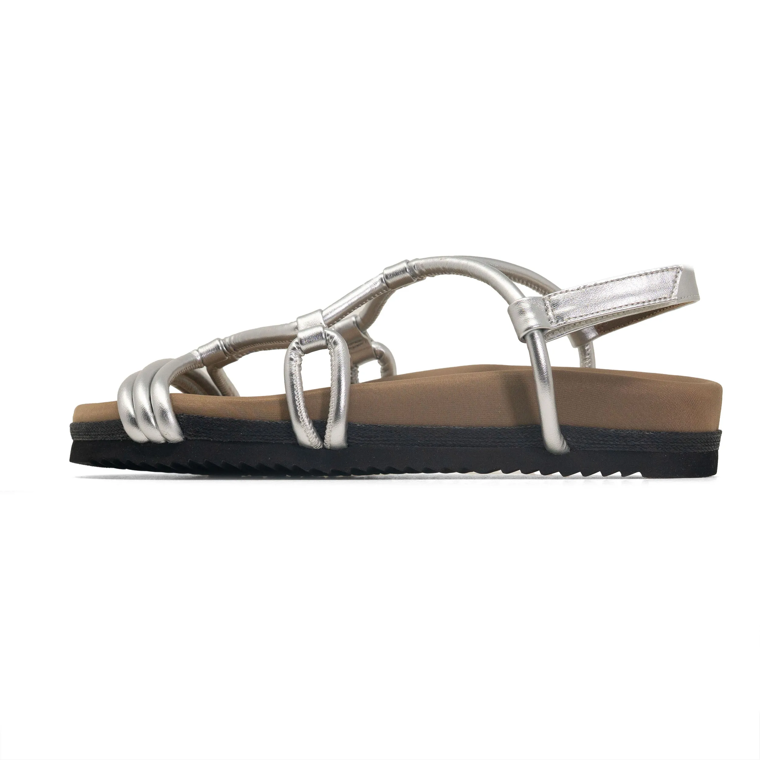 ROAM LINKY SANDALS SILVER VEGAN LEATHER sold by ROAM product image thumbnail 4
