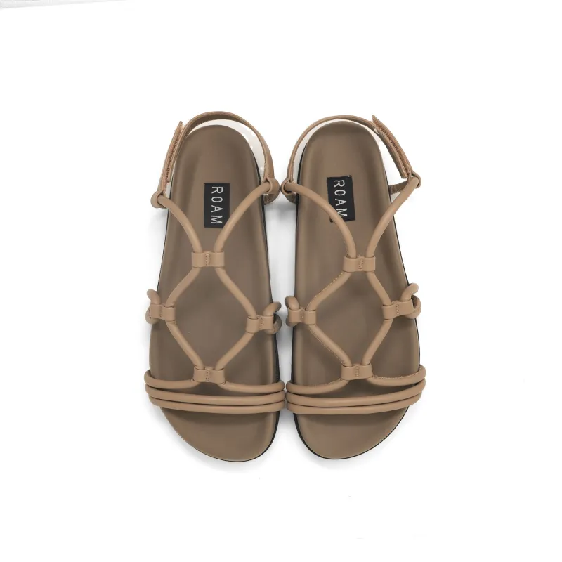 ROAM LINKY SANDALS BISCUIT VEGAN LEATHER sold by ROAM