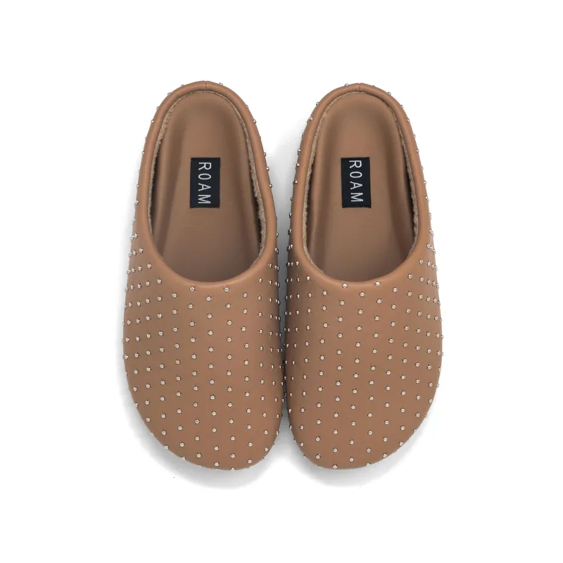 ROAM STUDDY CLOG NUDE VEGAN LEATHER sold by ROAM