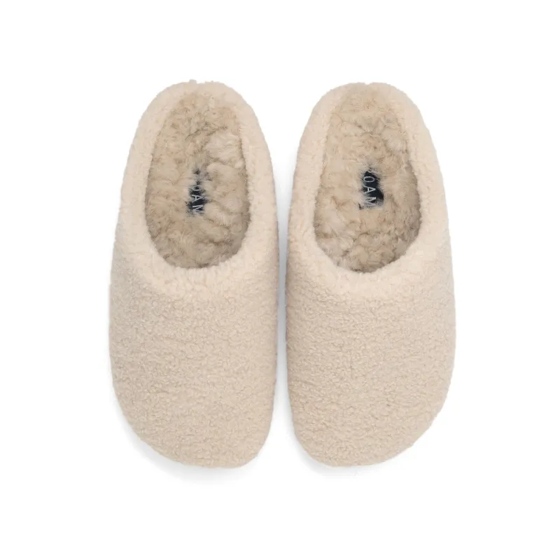 ROAM FUZZY COZY CLOG NATURAL FAUX SHEARLING sold by ROAM