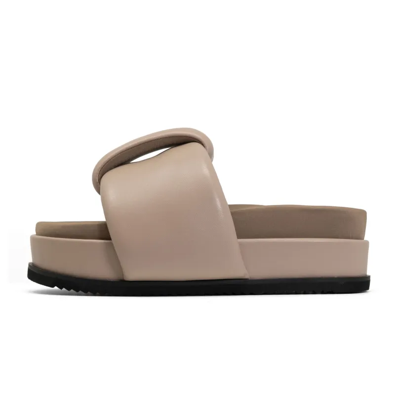 ROAM PUFFED KNOTTY STACK OYSTER VEGAN LEATHER sold by ROAM