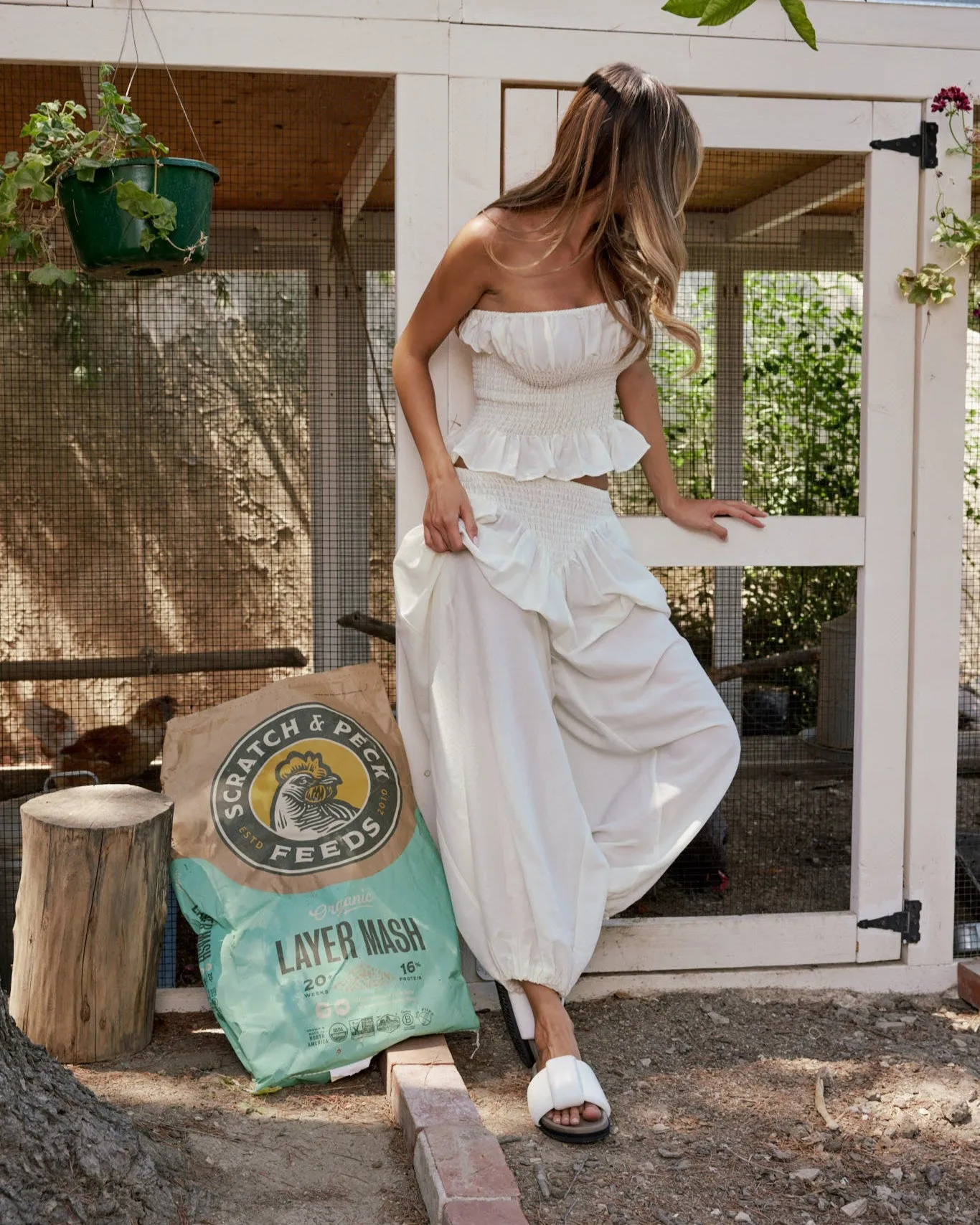 ROAM PUFFED KNOTTY SANDAL WHITE VEGAN LEATHER sold by ROAM product image thumbnail 4