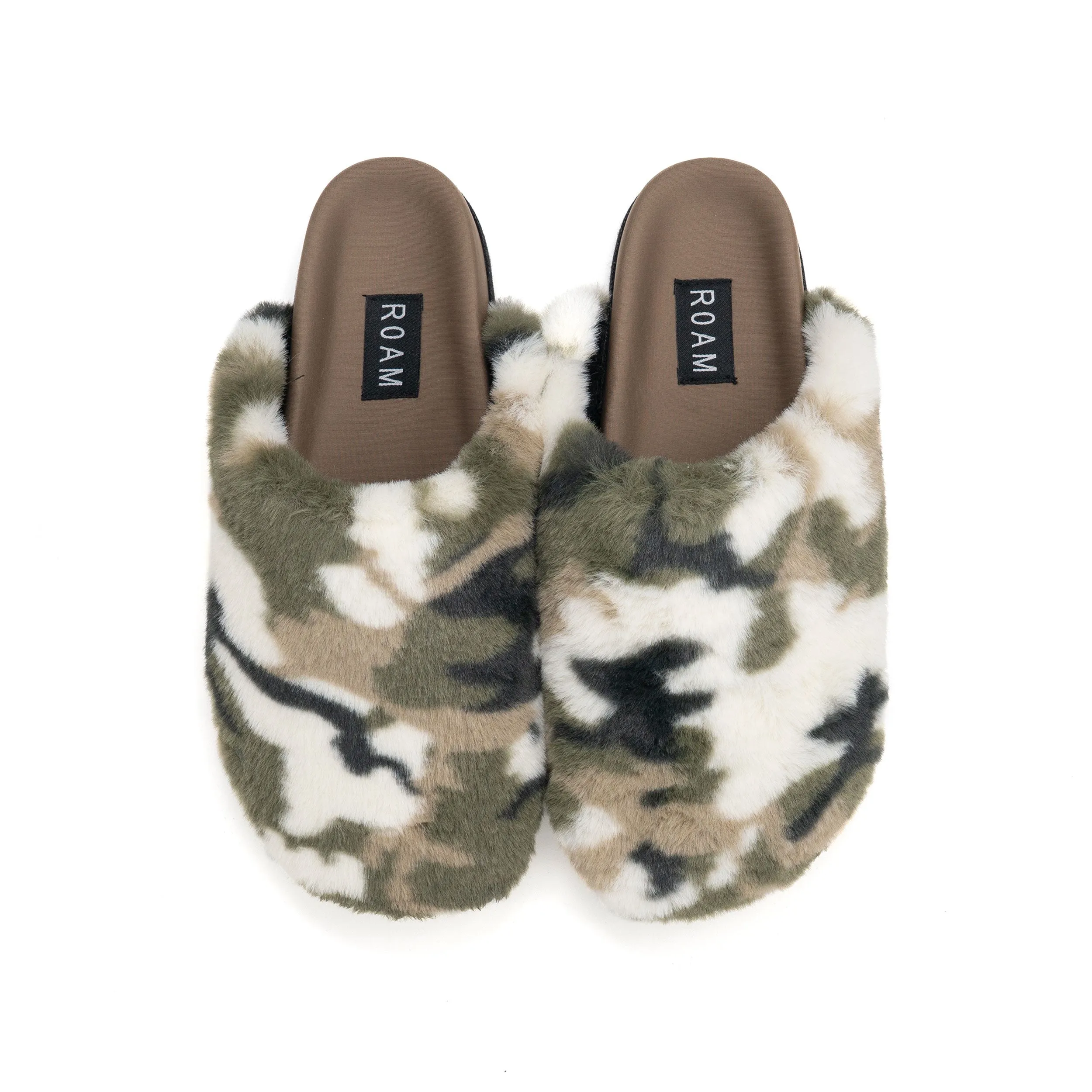 ROAM CLOUD CLOG CAMO FAUX FUR sold by ROAM