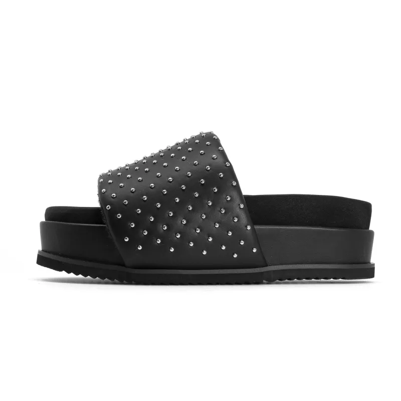 ROAM STUDDY STACK BLACK VEGAN LEATHER - PRESALE // THIS STYLE WILL SHIP WEEK OF DECEMBER 8th sold by ROAM