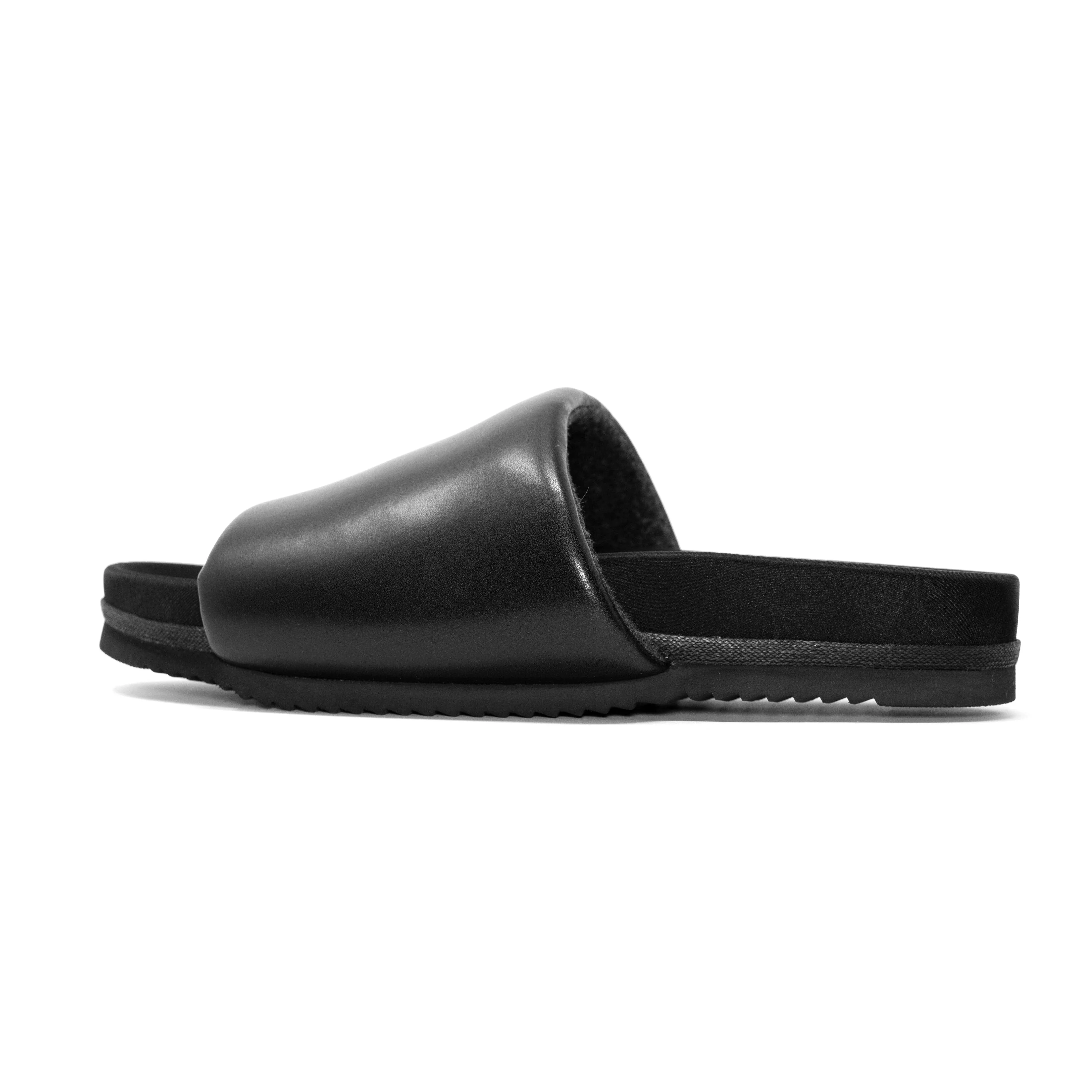 ROAM MEN'S SLIDER SANDALS BLACK VEGAN LEATHER sold by ROAM product image thumbnail 5