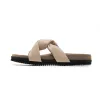 ROAM SIDE SLIP SANDAL CREAM VEGAN LEATHER sold by ROAM