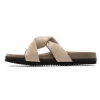 ROAM SIDE SLIP SANDAL CREAM VEGAN LEATHER sold by ROAM