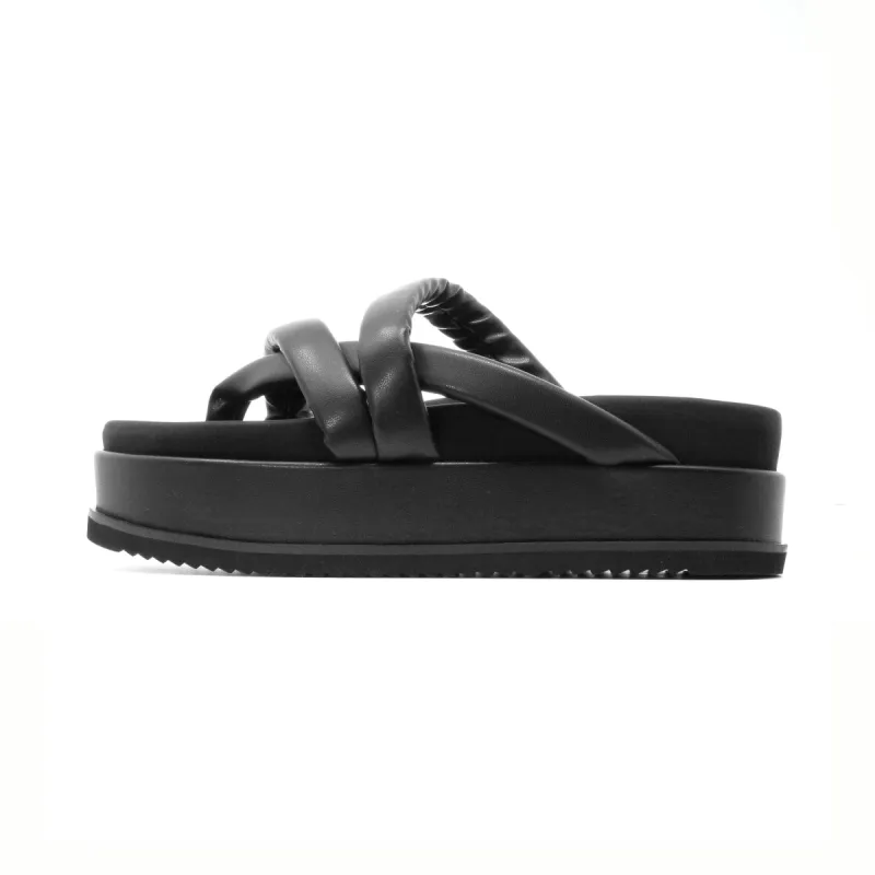 ROAM ASYMMETRICAL STACK PLATFORM BLACK VEGAN LEATHER sold by ROAM