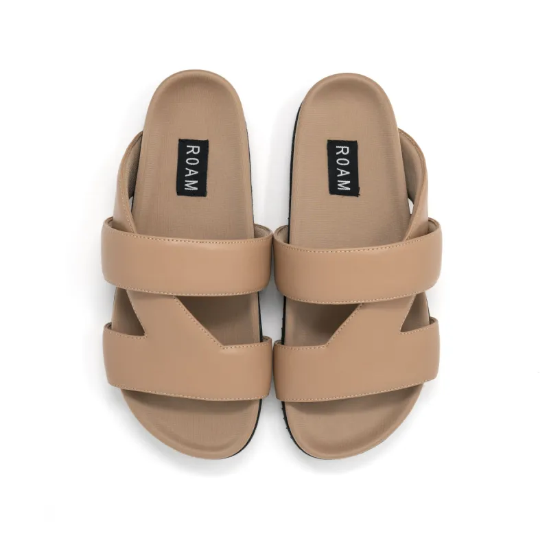 ROAM 7 SANDALS NUDE VEGAN LEATHER sold by ROAM