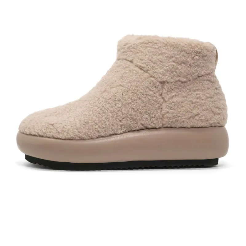 ROAM FUZZY MAGIC MOON BOOTIE CEMENT FAUX SHEARLING sold by ROAM