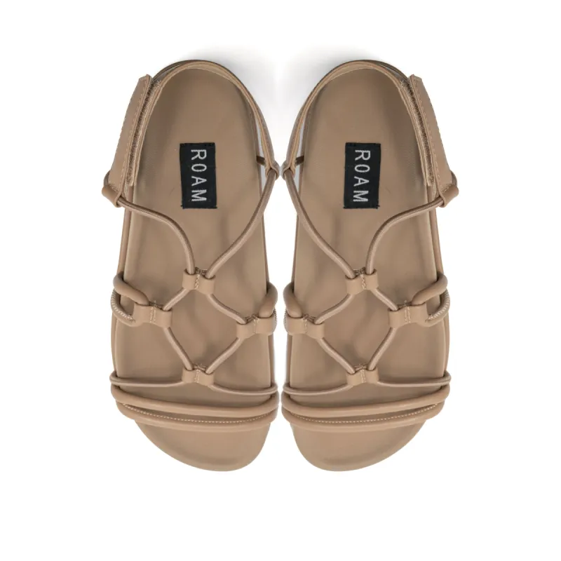 ROAM LINKY PLATFORM SANDAL NUDE VEGAN LEATHER sold by ROAM