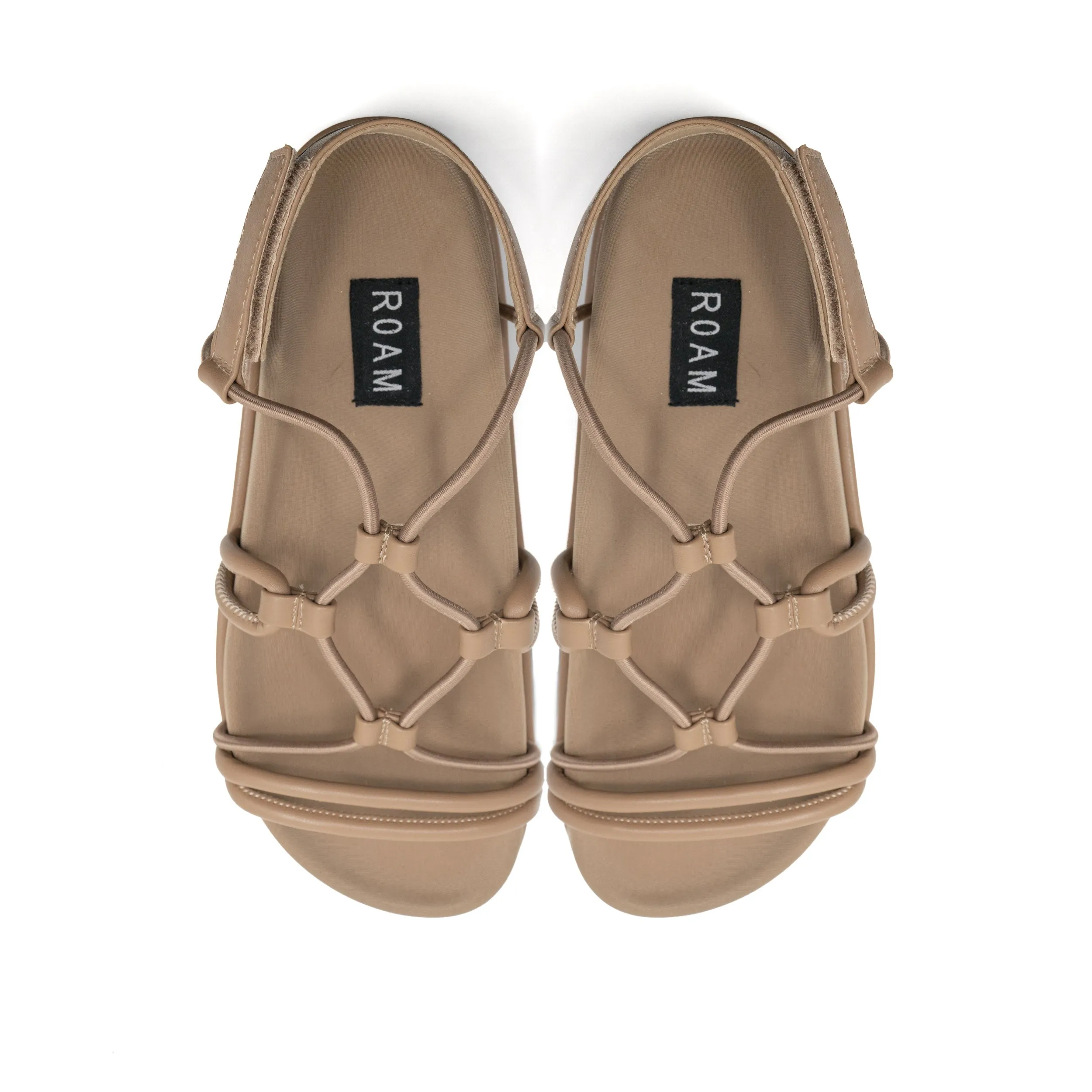 ROAM LINKY PLATFORM SANDAL NUDE VEGAN LEATHER sold by ROAM