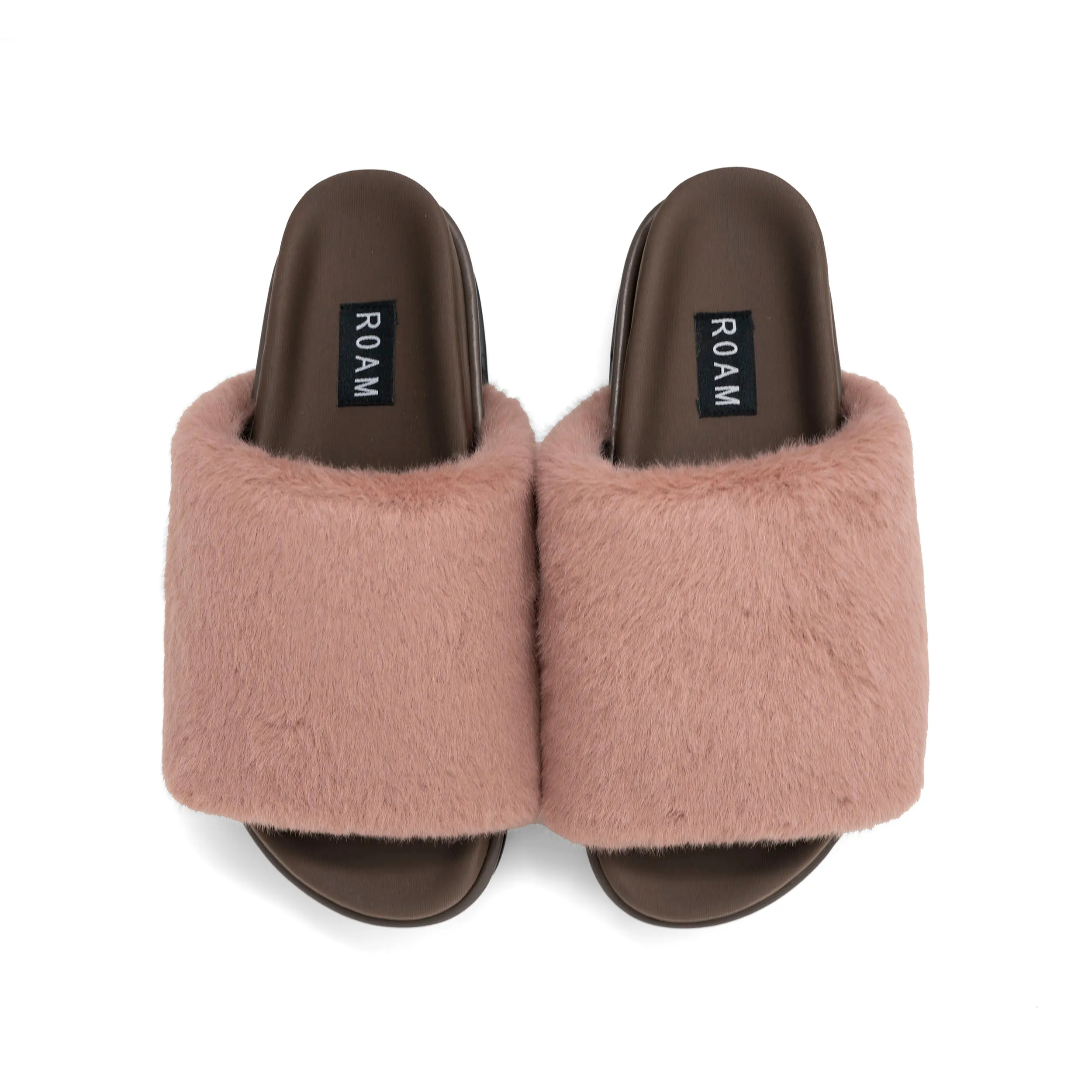 ROAM LONG LUXE STACK PLATFORM MAUVE FAUX FUR sold by ROAM product image thumbnail 2