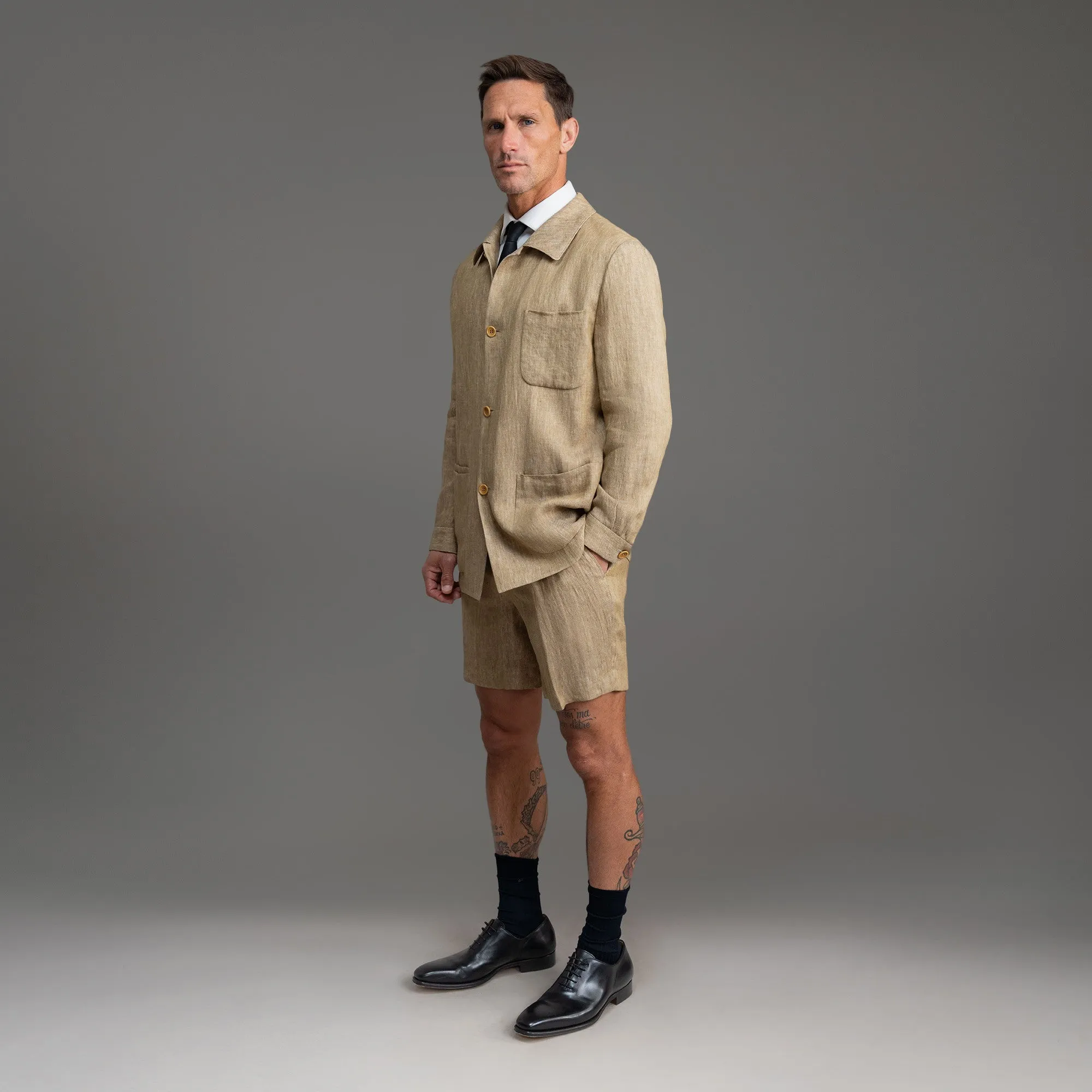 Linen Shirt Jacket sold by Sene product image thumbnail 5