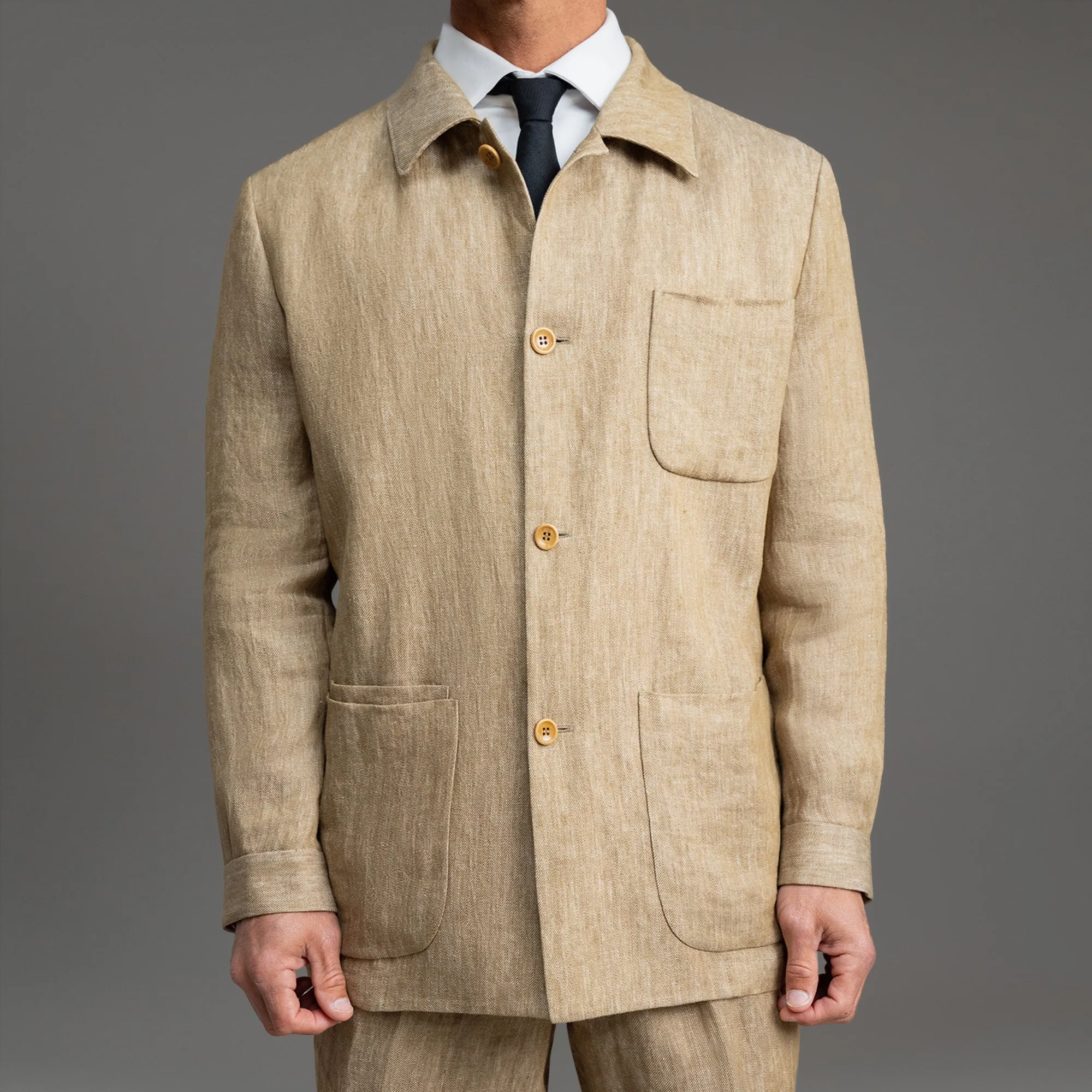 Linen Shirt Jacket sold by Sene product image thumbnail 3