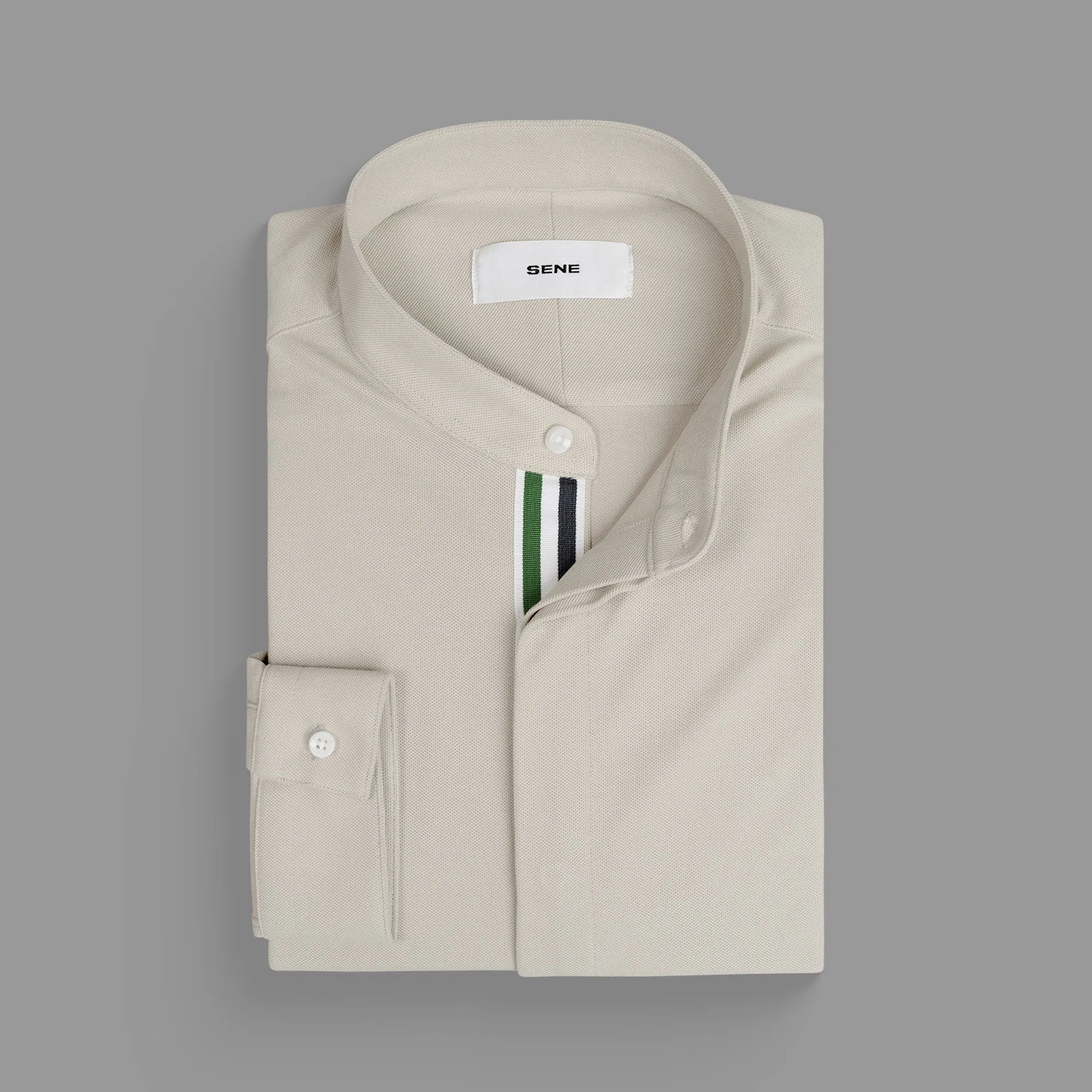 Stretch Oxford Monk Shirt (Ribbon) sold by Sene product image thumbnail 2