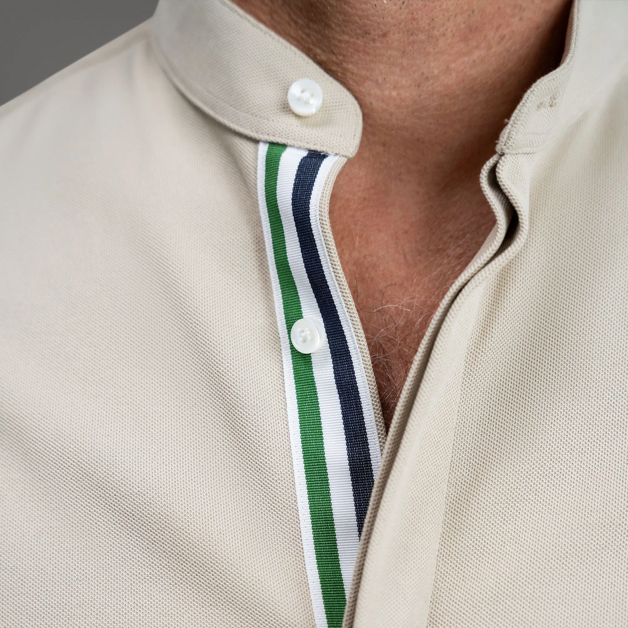 Stretch Oxford Monk Shirt (Ribbon) sold by Sene product image thumbnail 3